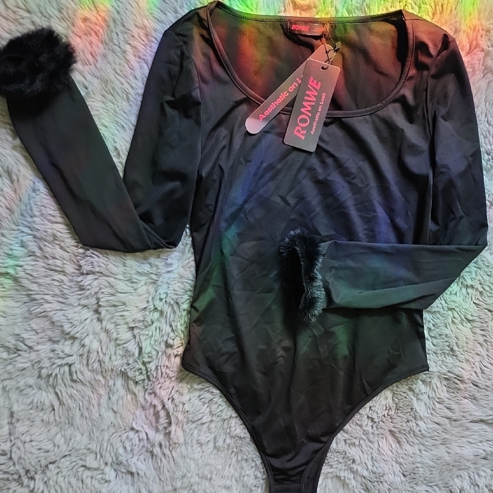 Black Long Sleeve Bodysuit